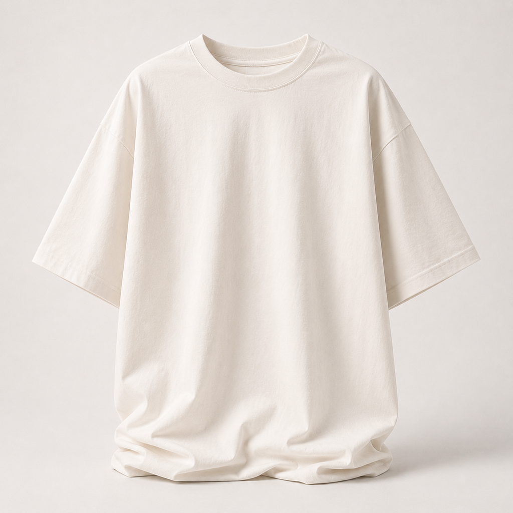 Blanc Cassé | Essential Oversized T-Shirt + Boîte Plantable