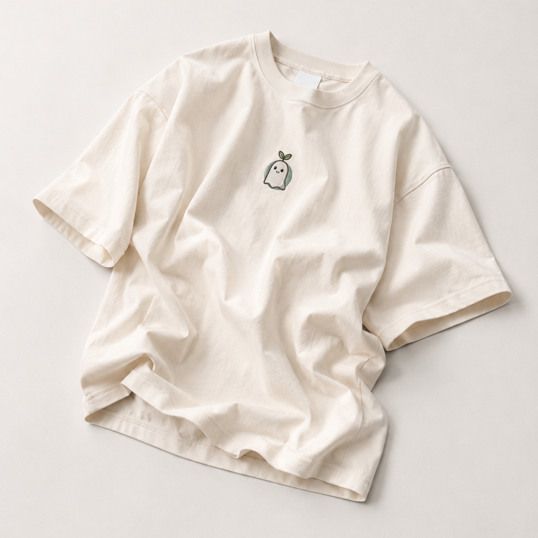 Spooky | T-shirt Blanc Cassé + Boîte Plantable