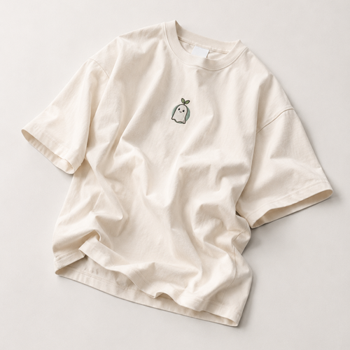 Spooky | T-shirt Blanc Cassé + Boîte Plantable